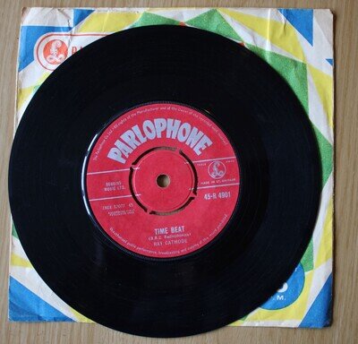 Ray Cathode: Time Beat. '62 UK 7" Parlophone 45-R 4901. BBC Radiophonic Workshop