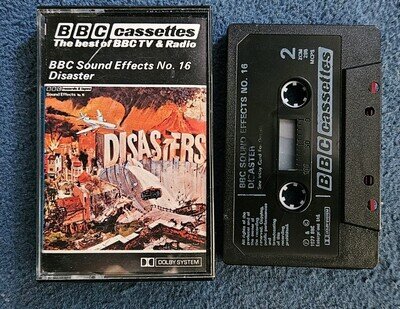 BBC Sound Effects No. 16 Disasters 1977 Radiophonic Workshop Cassette Tape