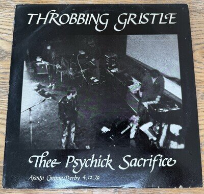 Throbbing Gristle Thee Psychick Sacrifice Live Concert Near Mint 2x Vinyl LP