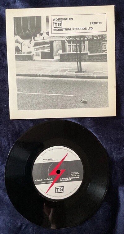 THROBBING GRISTLE 7” Adrenalin Distant Dreams Part Two Camouflage Bag Ltd Ed