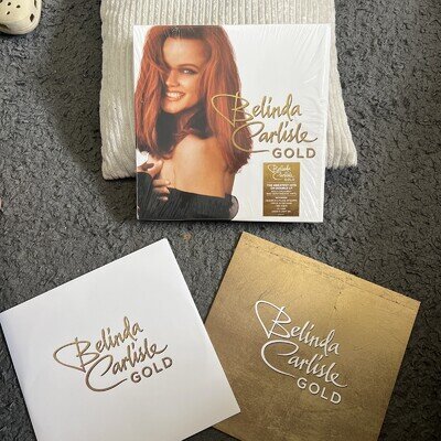 Belinda Carlisle – Gold - GREATEST HITS - LIMITED GOLD COLOURED LP VINYL NM
