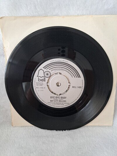 Bay City Rollers Vinyl Record- Single. Bye Bye Baby/It's For You