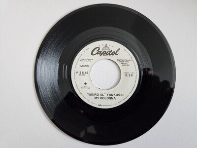 1979 Weird Al Yankovic My Bologna / School Cafeteria PROMO Capitol Near Mint