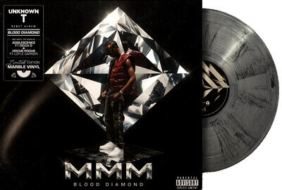 Unknown T – Blood Diamond LP Vinyl record on marbled vinyl hip hop Drill 20254