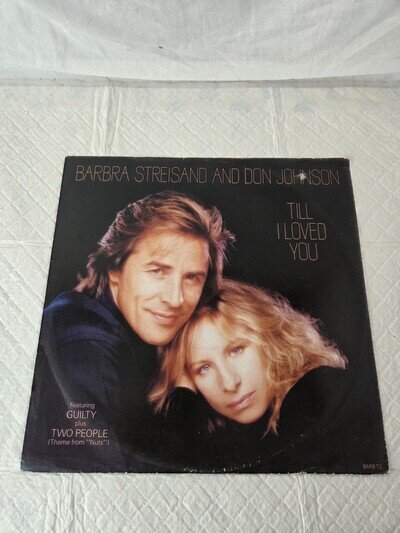 12" LP Vinyl Barbra Streisand & Don Johnson - Till I loved you/ Guilty