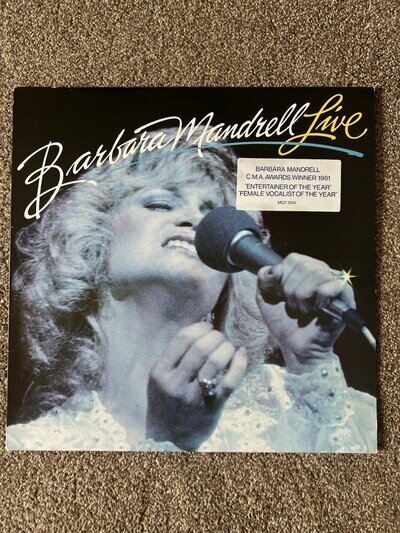 Barbara Mandrell Live - Vinyl LP Album - MCA Records - MCF3124