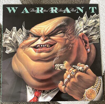 Warrant Dirty Rotten Filthy Stinking Rich Rare Original 1988 🇬🇧 Vinyl with OIS