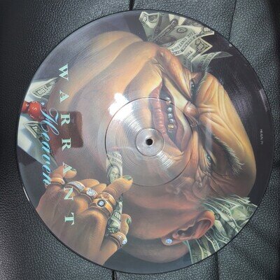 Warrant-Heaven Limited Edition 12" Picture Disk In Excellent Condition