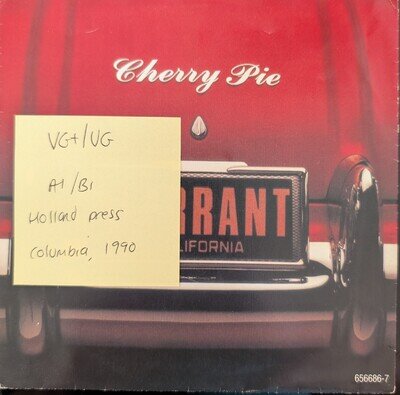 Warrant Cherry Pie Vinyl Record VG+/VG 656686-6 1990