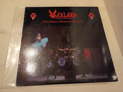 Warlord And The Cannons Of Destruction Have Begun LP 1984 Metal Blade w/insert!
