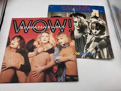 Bananarama Wow & Hotline To Heaven Vinyl Record Bundle