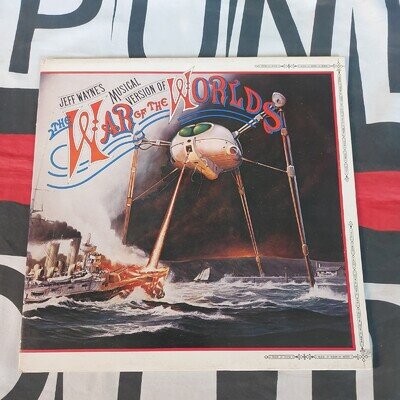 JEFF WAYNES WAR OF THE WORLDS VINYL LP BOOKLET SCI FI FANTASY ALIENS
