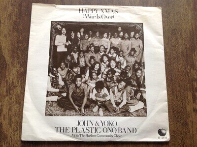JOHN LENNON HAPPY XMAS (WAR IS OVER) UK 7" VINYL APPLE RECORDS 1971