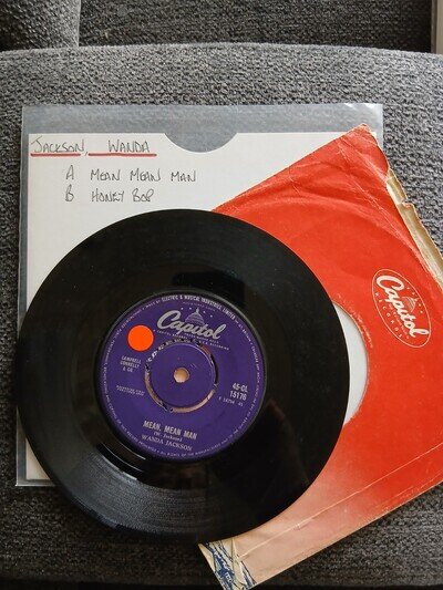 Wanda Jackson - Mean Mean Man / Honey Bop - Capitol - 45-CL 15176