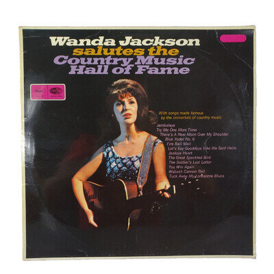 Wanda Jackson Salutes The Country Music Hall Of Fame LP, Album ST2606 EX/VG+