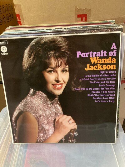 WANDA JACKSON A PORTRAIT OF WANDA JACKSON, VINYL LP, ST21530, VG+