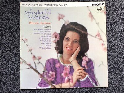 WANDA JACKSON - WONDERFUL WANDA 1962 UK MONO LP CAPITOL T1776 VERY GOOD+