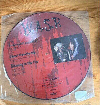 W.A.S.P. Scream if you like it Capitol Picture Disc 12 CLP 458