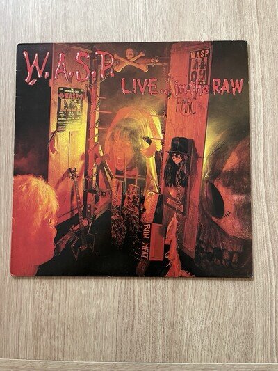 W.A.S.P. Live…in The Raw 1987 Original UK Press Vinyl LP