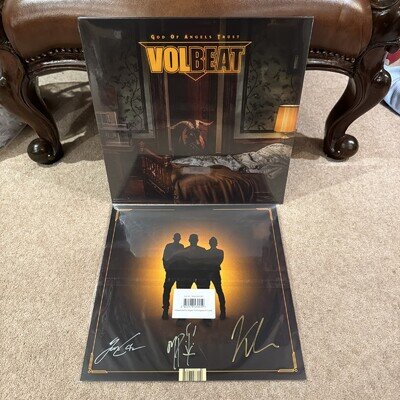 VOLBEAT God Of Angels Trust | Limited Edition Lamplight Glow Vinyl/LP | SIGNED