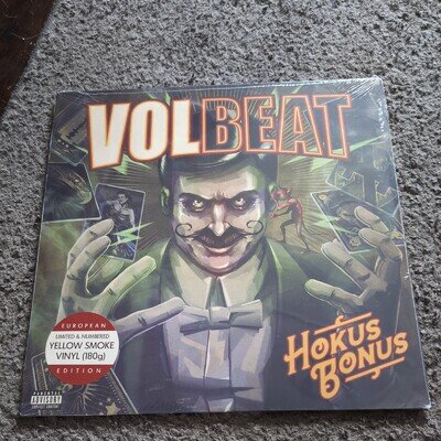 VOLBEAT Hokus Bonus LP Vinyl Yellow Smoke Coloured NEW MINT Sealed Number Record