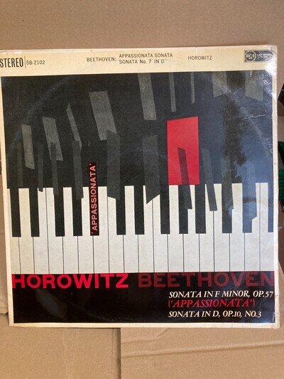 VLADIMIR HOROWITZ BEETHOVEN SONATA No 23, SILVER SPOT, VINYL LP, SB2102, VG+