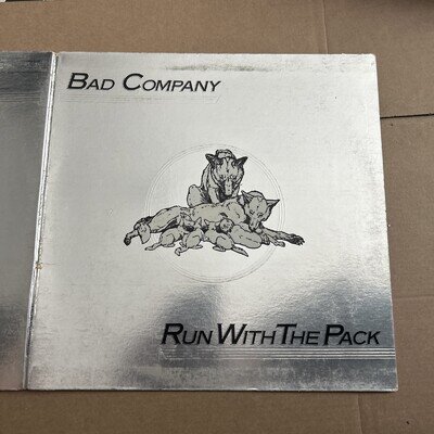 Bad Company Run with the Pack LP Vinyl, EX/VG, ILPSP 9346, UK VG+
