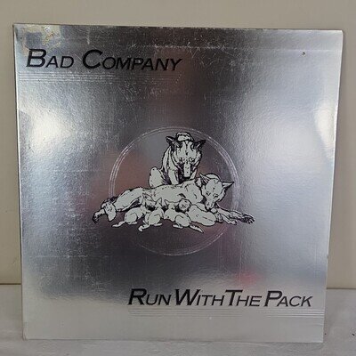 Bad Company Run with the Pack 1976 UK Island Vinyl LP Record Album Gatefold
