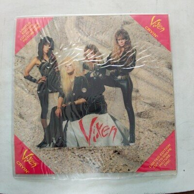 Vixen Cryin Limited Edition Cut Out Picture Disc MTPD 60