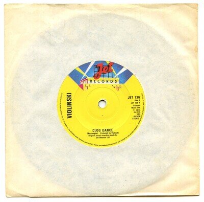 45 Violinski Clog Dance JET 136 7" single Vinyl Excellent Plain Sleeve 1978