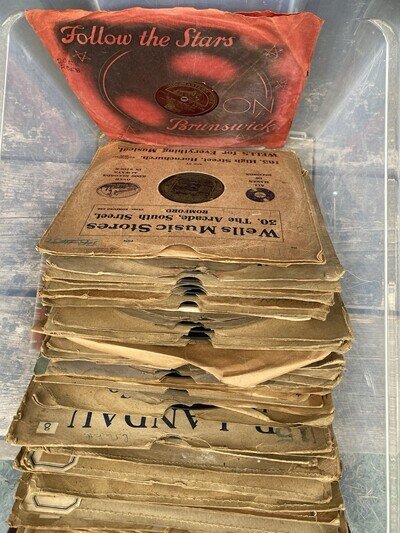 Vintage Shellac Records Collection Job Lot 1930’s 1940’s