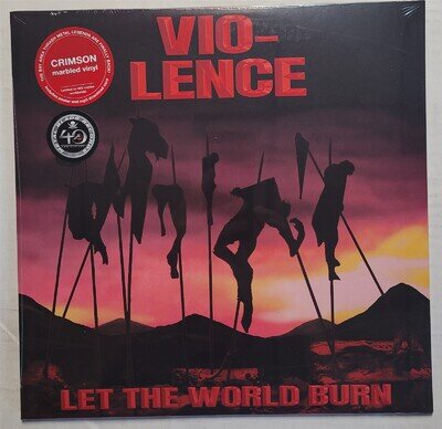 Vio-Lence ‎Let The World Burn Crimson Vinyl LP Record new Violence