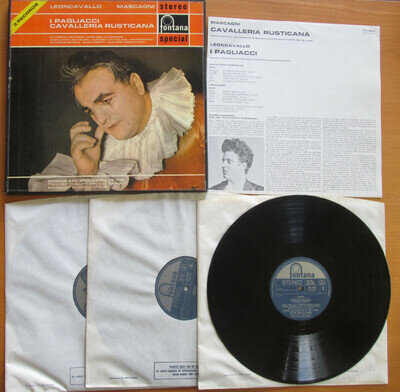SFL 14002-4 I Pagliacci Cavalleria Rusticana 3xLP Fontana Stereo EXCELLENT