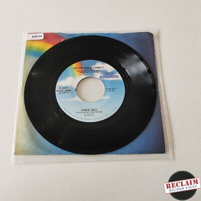 vince gill - never knew lonely 7" vinyl record VG+