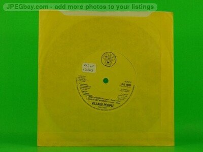 VILLAGE PEOPLE JUST A GIGOLO (DEMO) (155) 3 Track 7" Single Company Sleeve DJM