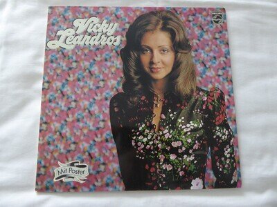 Vicky Leandros - Self-Titled 1972 LP Philips German press + poster Ex/VG+