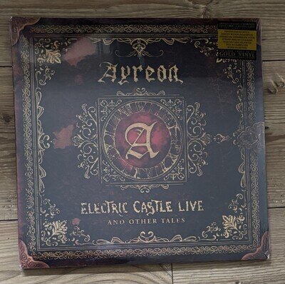 Ayreon - Electric Castle Live And Other Tales. Vinyl Triple LP On Gold Vinyl.