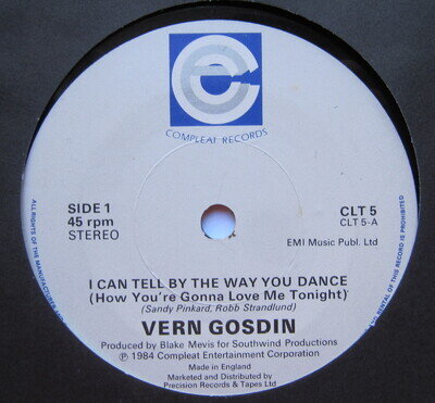 VERN GOSDIN - I Can Tell By The Way You Dance - Ex Con 7" Single Compleat CP 122