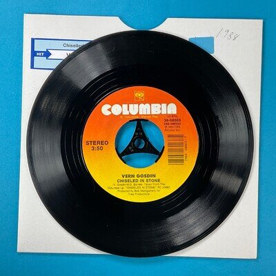 Vern Gosdin, Chiseled in Stone 7" Vinyl Single Record
