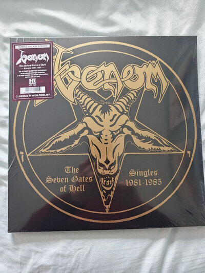 VENOM THE SEVEN GATES OF HELL SINGLES 1981-1985 12"PURPLE GALAXY LP NEW&SEALED