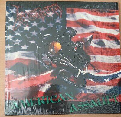 VENOM american assault RED AND BLUE SPLATTER MINI LP FREE POSTAGE