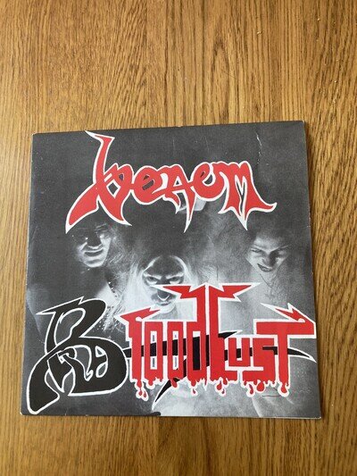 Venom – Bloodlust 7" Vinyl Single 45rpm Original 1982 Issue - purple vinyl.