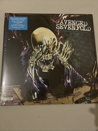 SEALED Diamonds In The Rough By Avenged Sevenfold A7X. Pressed On Clear Vynyl