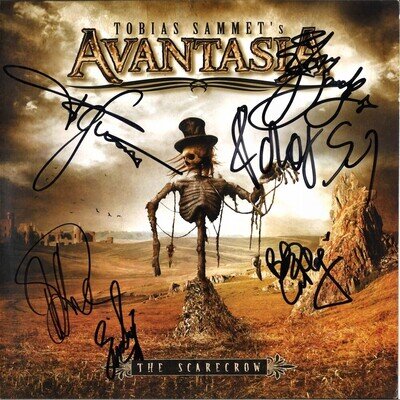 AVANTASIA Scarecrow SIGNED BY 11 Vinyl LP Michael Kiske Tobi Helloween AUTOGRAPH