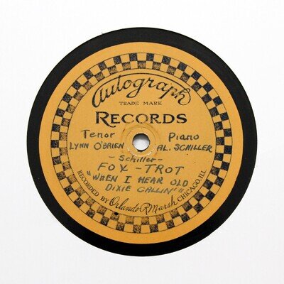 LYNN O'BRIEN "When I Hear Old Dixie Callin" AUTOGRAPH TEST PRESSING; Rare! [78]