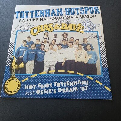 Tottenham Hotspur With Chas & Dave - Hot Shot Tottenham Glenn Hoddle autograph