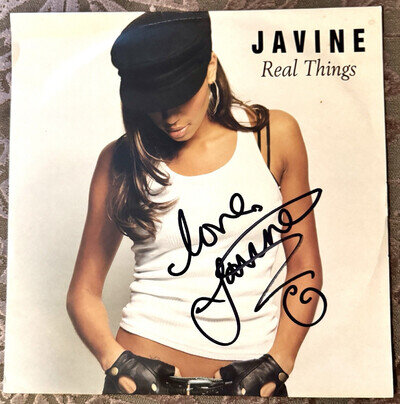 Javine - Real Things 2003 Autographed 12" Vinyl Promo Virgin Records RARE