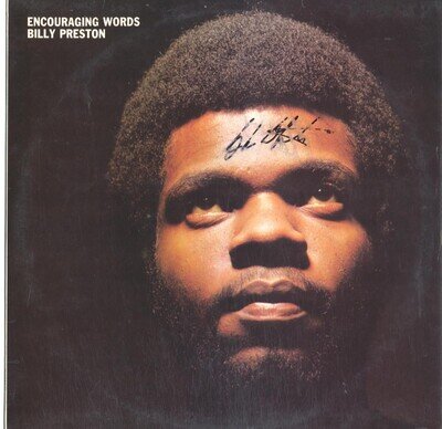 BILLY PRESTON - ENCOURAGING WORDS - 12" VINYL LP (with SMUDGED AUTOGRAPH)