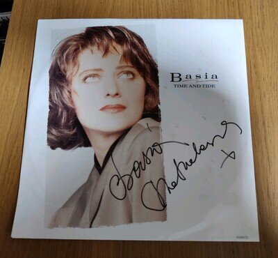 Signed Basia Time And Tide 12" Single Vinyl Record 1988 Autograph