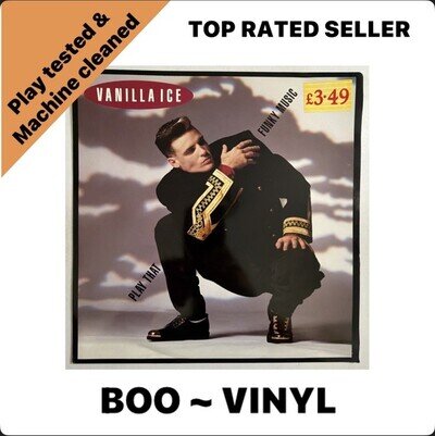 Vanilla Ice – Play That Funky Music 12” Single Vinyl Record EX / EX